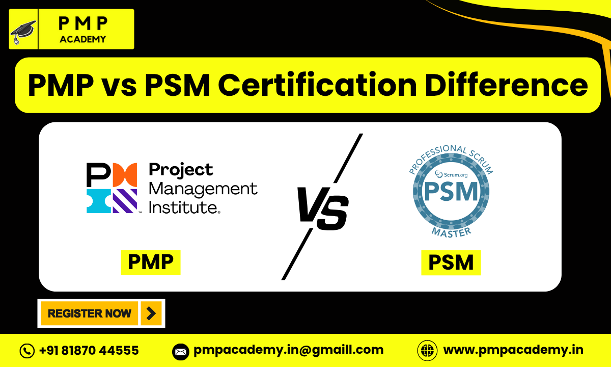 PMP vs PSM Certification Difference